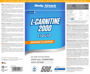 L-Carnitine 2000 Liquid Orange Flavour