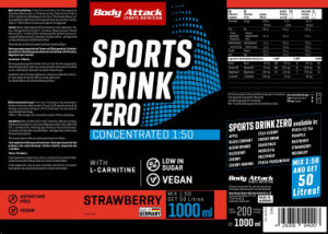 Sports Drink Zero Strawberry Flavour