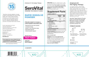 SeroVital Rapid Dissolve Powder Fruit Pu