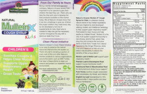 Natural Mullein-X Cough Syrup Kids