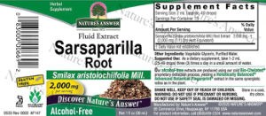 Sarsaparilla 2,000 mg Alcohol-Free