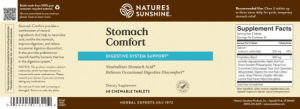Label for Stomach Comfort