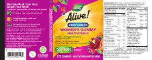 Alive! Women's Gummy Multivitamin Zero S