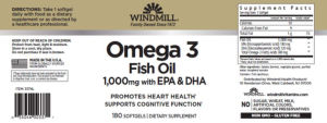 Omega 3 Fish Oil 1,000 mg with EPA & DHA