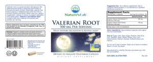 Valerian Root 500 mg