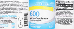 Calcium Supplement 600