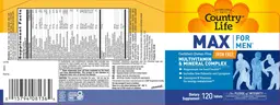 Label for Max For Men Iron Free