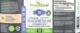 Label for Advanced Magnesium Complex 500 mg