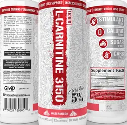 Label for Liquid L-Carnitine 3150 Watermelon