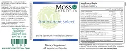 Label for Antioxidant Select