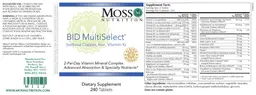 Label for BID MultiSelect (without Copper, Iron, Vitamin K)