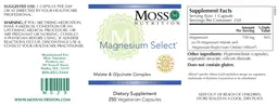 Label for Magnesium Select