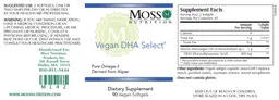 Label for Vegan DHA Select