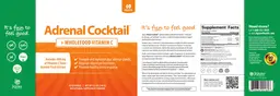 Label for Adrenal Cocktail + Wholefood Vitamin C