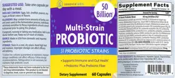 Label for Multi-Strain Probiotic