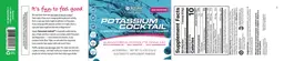 Label for Potassium Cocktail Blue Raspberry Sugar-Free