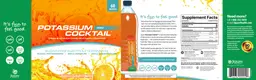 Label for Potassium Cocktail Orange Sugar-Free