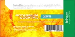 Label for Potassium Cocktail Orange Sugar-Free