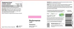Label for Potassium