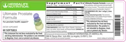 Label for Ultimate Prostate Formula