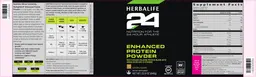 Label for Enhanced Protein Powder Natural Flavor