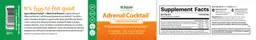 Label for Adrenal Cocktail + Wholefood Vitamin C