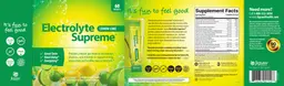 Label for Electrolyte Supreme Lemon-Lime