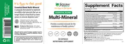 Label for Essential Blend Multi Mineral