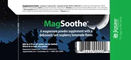 Label for MagSoothe Tart Raspberry Lemonade Flavor