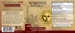 Label for Elderberry Am Daytime Formula