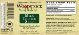 Label for Milk Thistle Seed