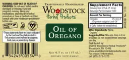 Label for Oil of Oregano