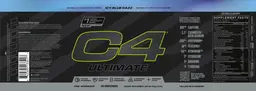 Label for C4 Ultimate Icy Blue Razz
