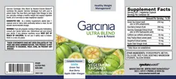 Label for Garcinia Ultra Blend
