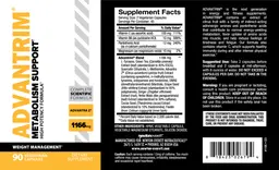 Label for Advantrim 1166 mg
