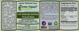 Label for Lyme Disease Support Teasel Root