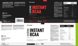 Label for Extreme Instant BCAA Cola Flavour