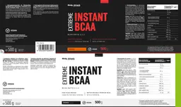 Label for Extreme Instant BCAA Orange Flavour