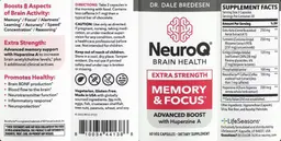 Label for Extra Strength Memory & Focus