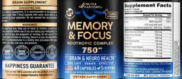 Label for Memory & Focus 750 mg