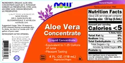 Label for Aloe Vera Concentrate