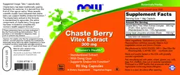 Label for Chaste Berry Vitex Extract 300 mg