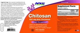 Label for Chitosan 500 mg Plus Chromium