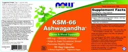 Label for KSM-66 Ashwagandha