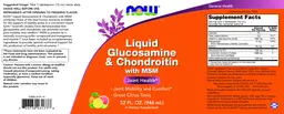 Label for Liquid Glucosamine & Chondroitin with MSM