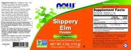 Label for Slippery Elm Powder