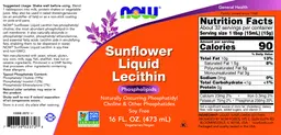 Label for Sunflower Liquid Lecithin