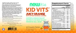 Label for Kid Vits Juicy Orange