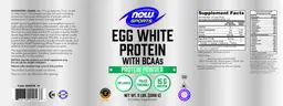 Label for Egg White Protein with BCAAs Unflavored