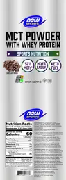 Label for MCT Powder with Whey Protein Chocolate Mocha